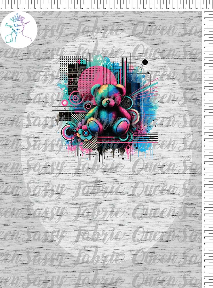 Teddy Bear Grunge Panel