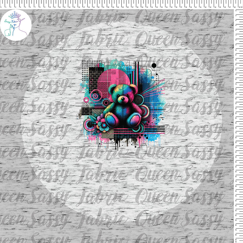 Teddy Bear Grunge Panel