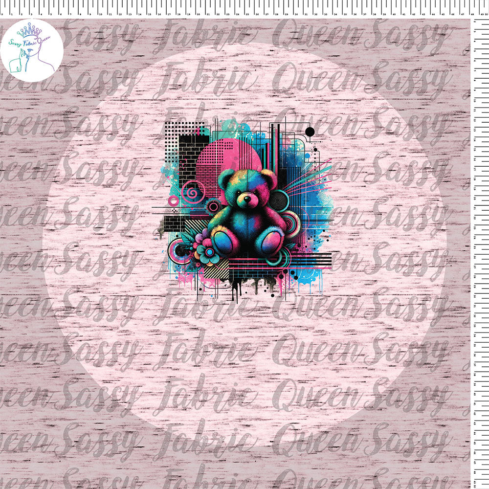 Teddy Bear Grunge Panel