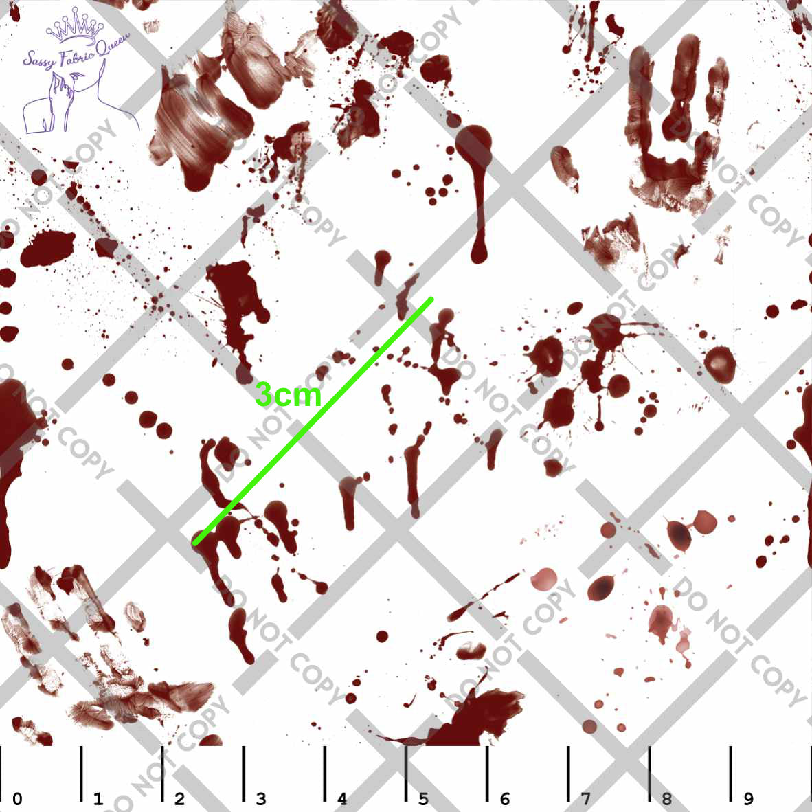 True Crime - Blood on white