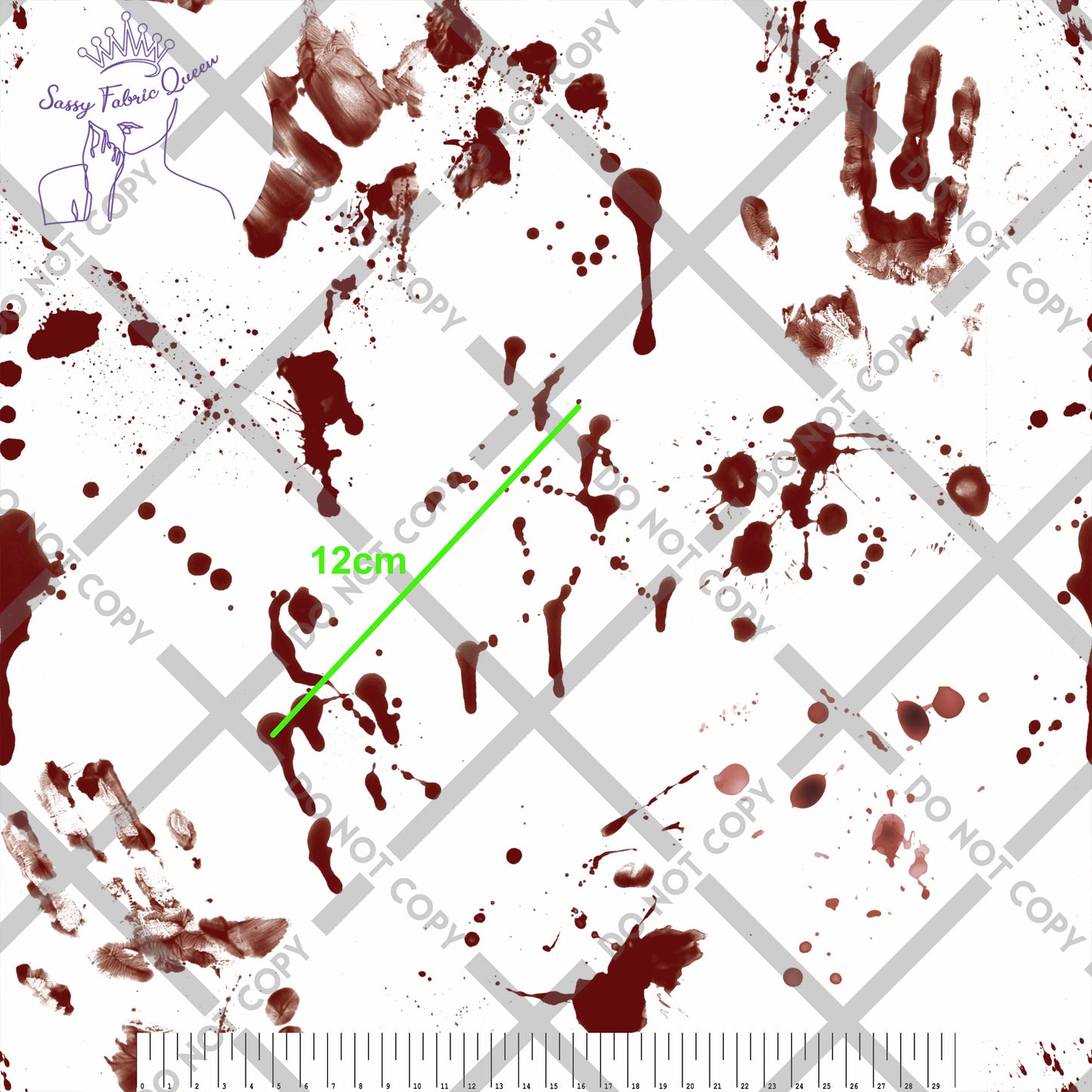 True Crime - Blood on white