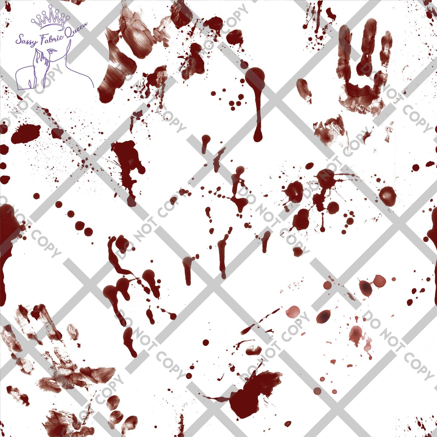 True Crime - Blood on white