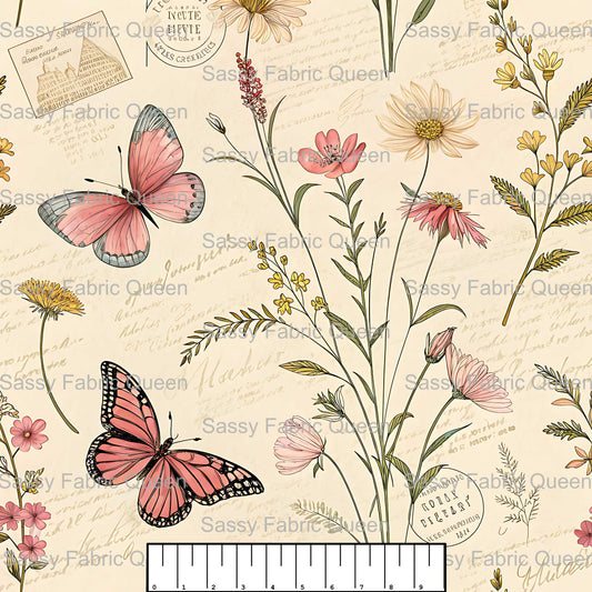 VintageRomanticFloralToile 002