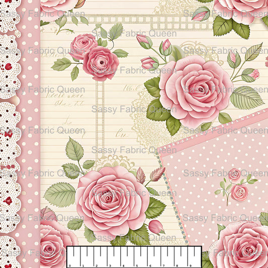 VintageRomanticFloralToile 003