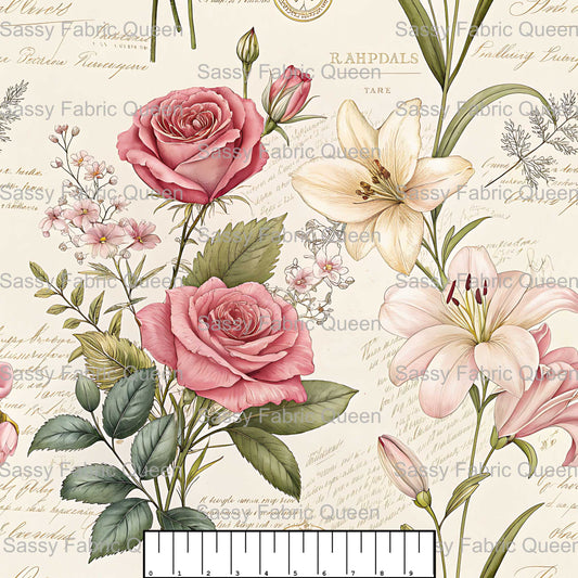 VintageRomanticFloralToile 005