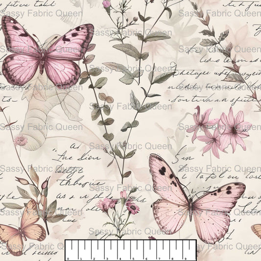 Vintage Romantic Floral Toile 011