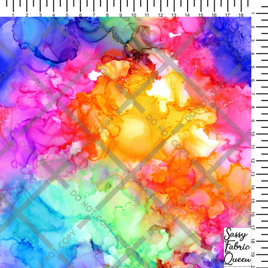 Watercolour Rainbow Orange