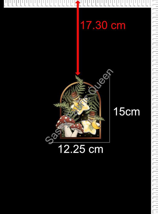 Whimsygrove Forest Tapestry Panel LOW Design placement