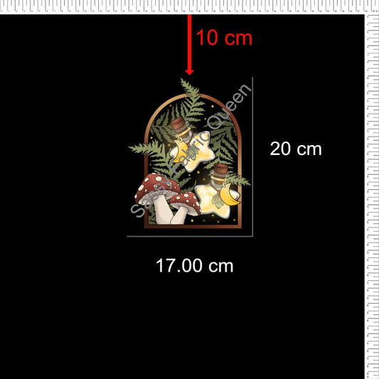 Whimsygrove Forest Tapestry Panel HIGH Design placement