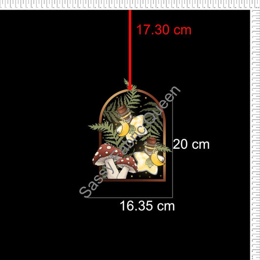 Whimsygrove Forest Tapestry Panel LOW Design placement