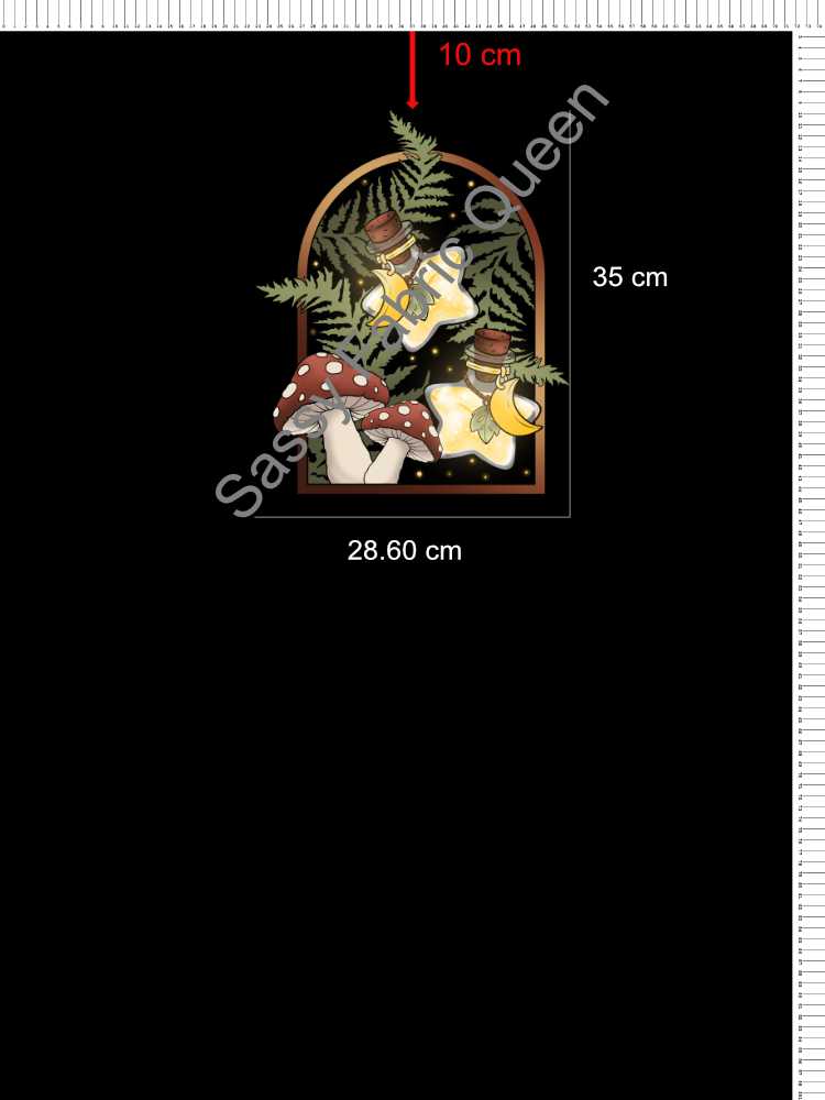 Whimsygrove Forest Tapestry Panel HIGH Design placement